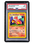 PSA graded Pokémon card secured in a 718TCG slab protective bumper, black gradient colorway